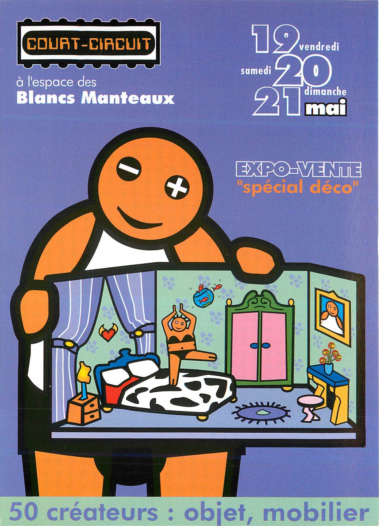 CPM Court Circuit a l'espace des Blancs Manteaux Expo Vente special deco 